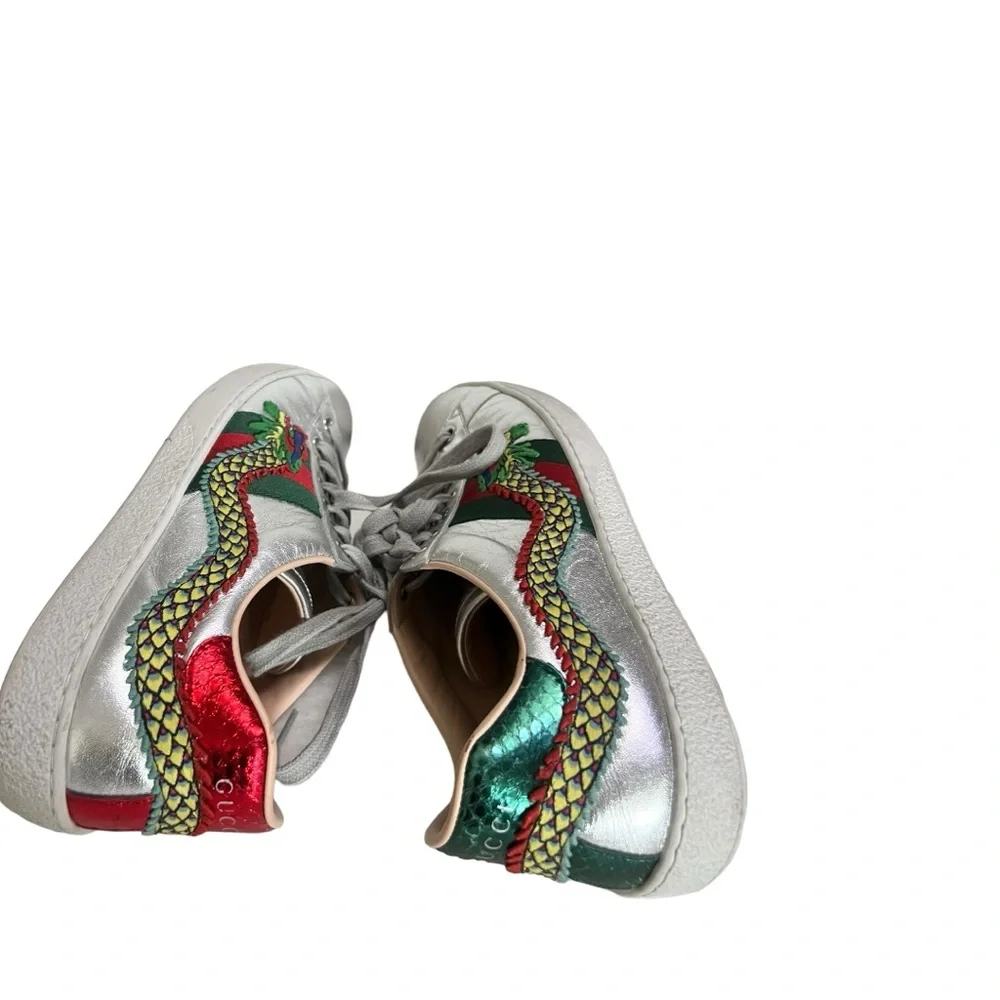 • Authenticity Guarantee
Gucci Ace Embroidered Men's Sneaker Silver Dragon shoes - Picture 6 of 16